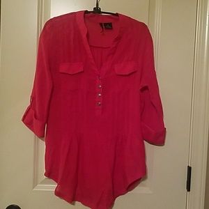 Nice Pink Blouse New Directions Small